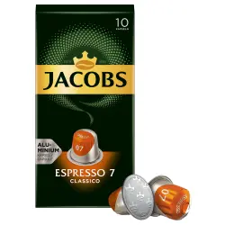 Кофе в капсулах JACOBS Espresso 7 Classico 10шт, совместимые с Nespresso Кофе в капсулах JACOBS Espresso 7 Classico 10шт, совместимые с Nespresso