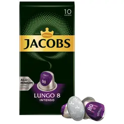 Кофе в капсулах JACOBS Lungo 8 Intenso 10шт, совместимые с Nespresso Кофе в капсулах JACOBS Lungo 8 Intenso 10шт, совместимые с Nespresso