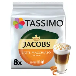 Кофе в капсулах Tassimo Jacobs Latte Macchiato Caramel 8шт, 268 г